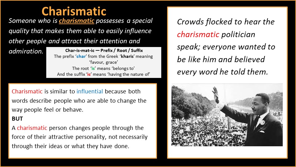 Image of Word of the Week - Charismatic