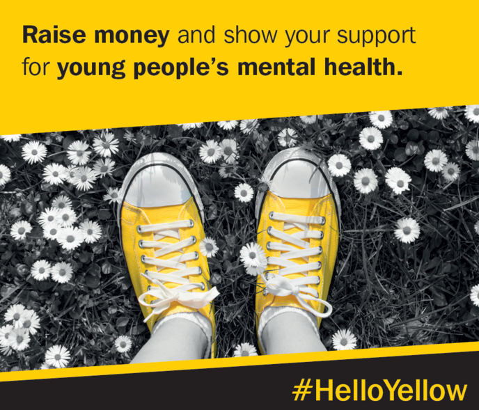 Image of #HELLOYELLOW on Mental Health Day
