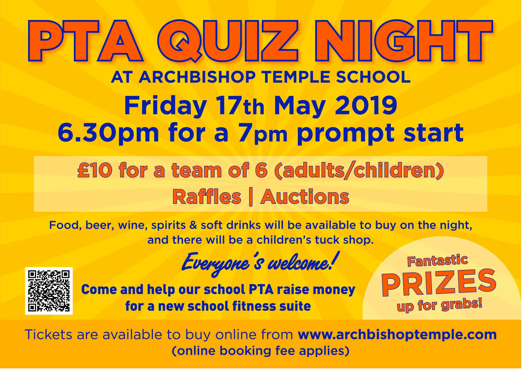 Image of PTA Quiz Night at Archbishop Temple School 