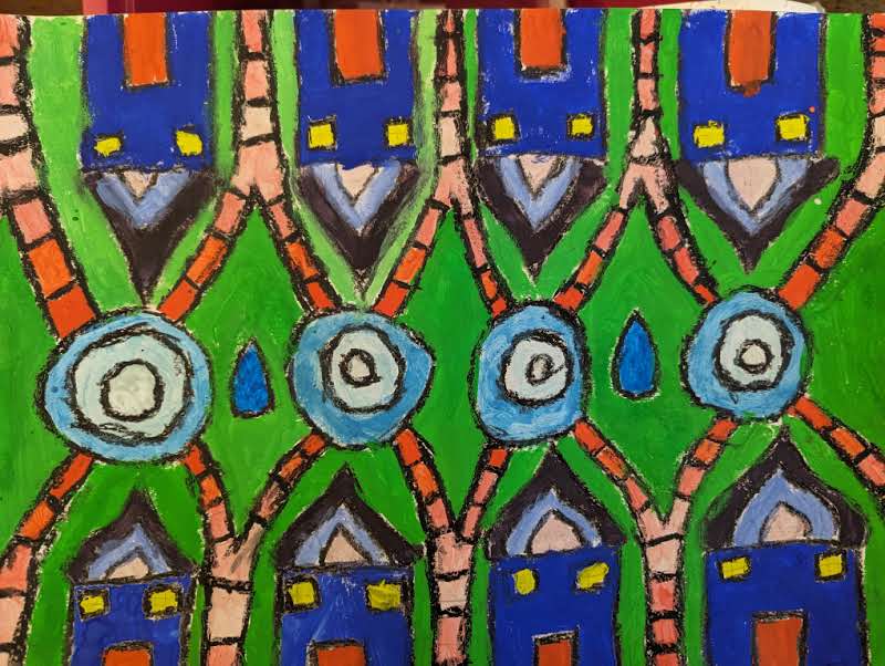 7P Hundertwasser Paintings | Archbishop Temple Church of England High ...