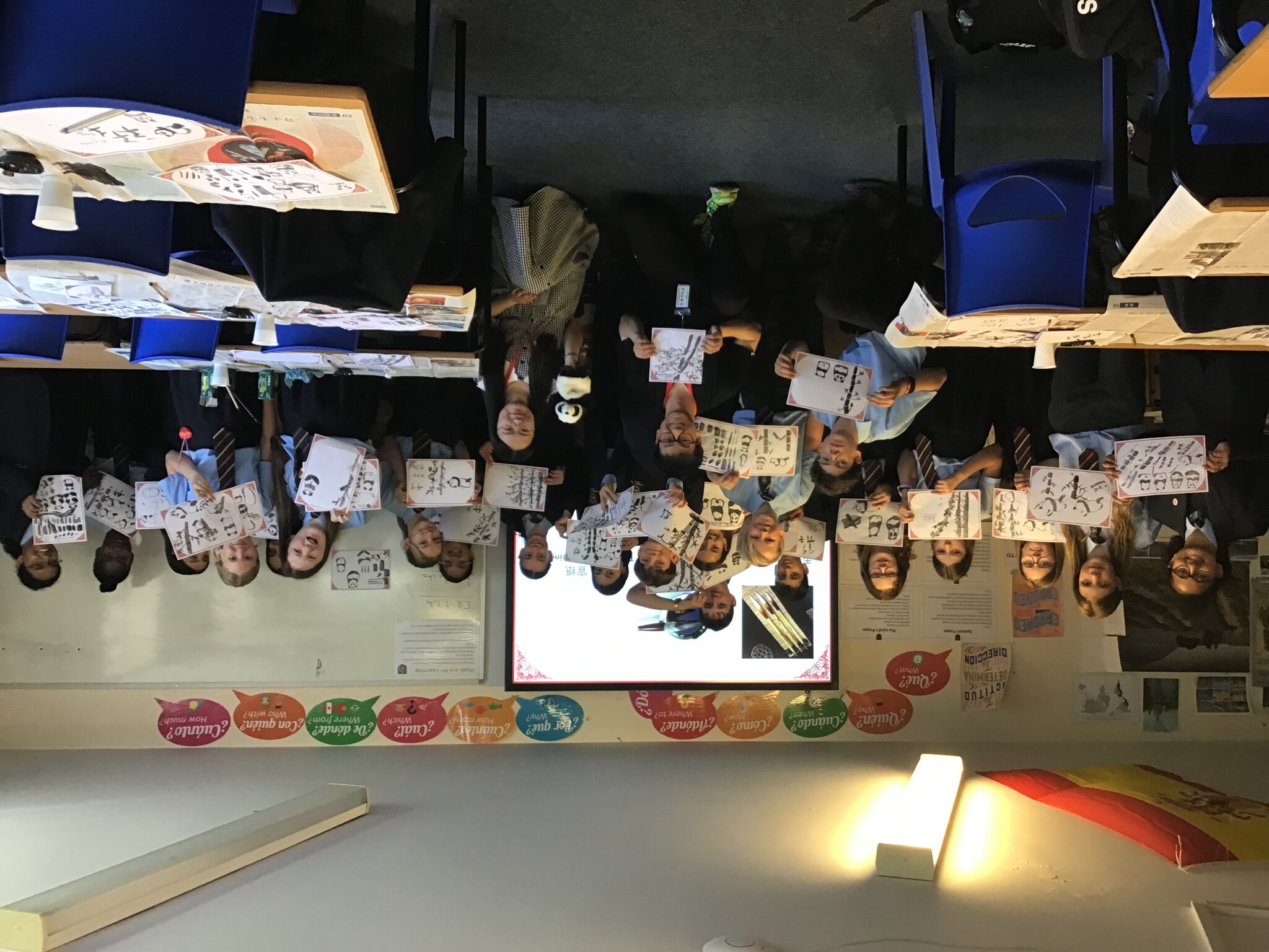 Image of Pupils enjoy a calming Chinese calligraphy workshop delivered by UCLan