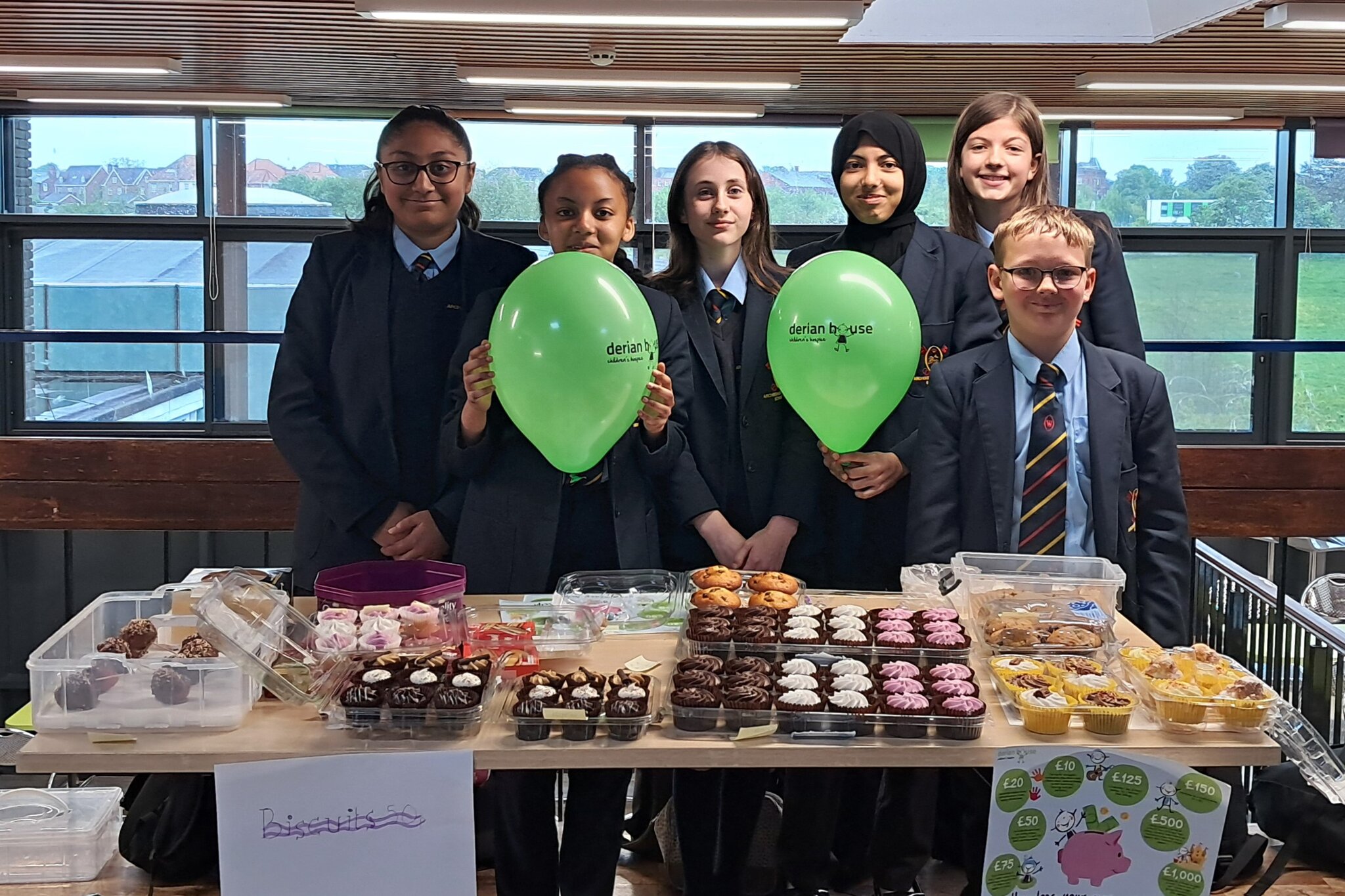 Image of Form 7L raise over £70 for Derian House Children's Hospice