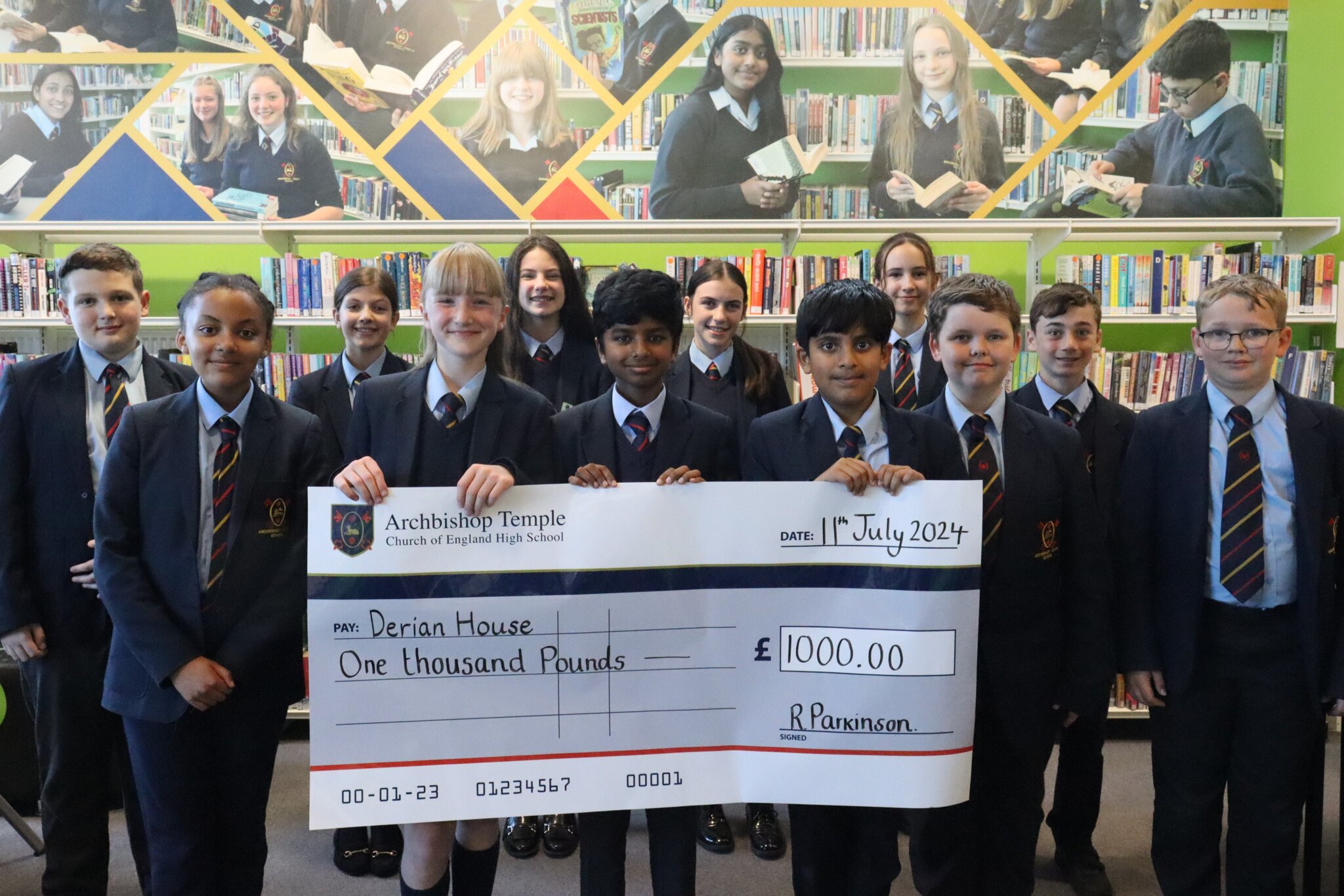 Image of Year 7 raise £1000 for Derian House Children's Hospice