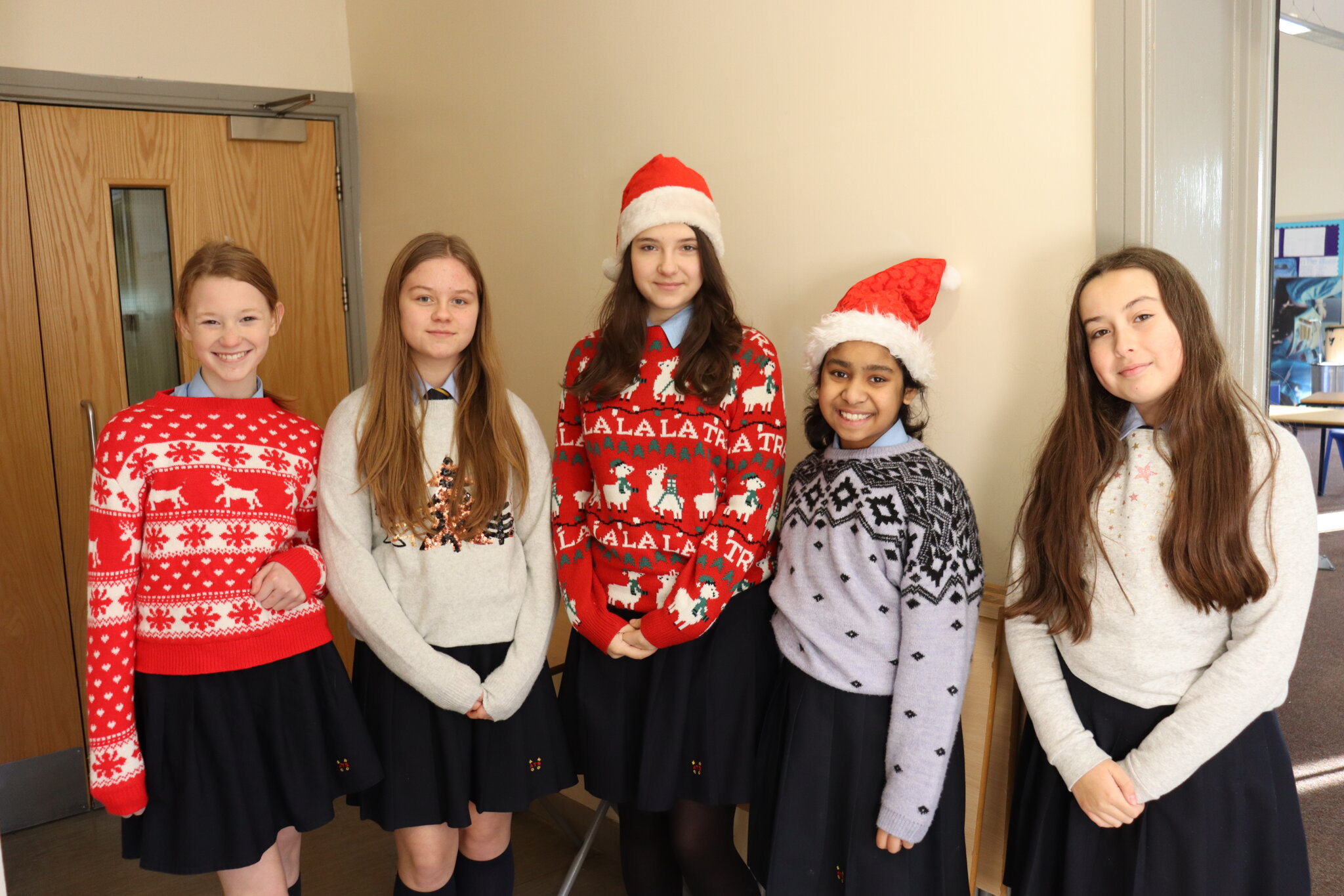 Image of Pupils and staff enjoy Christmas Jumper Day and a Festive menu