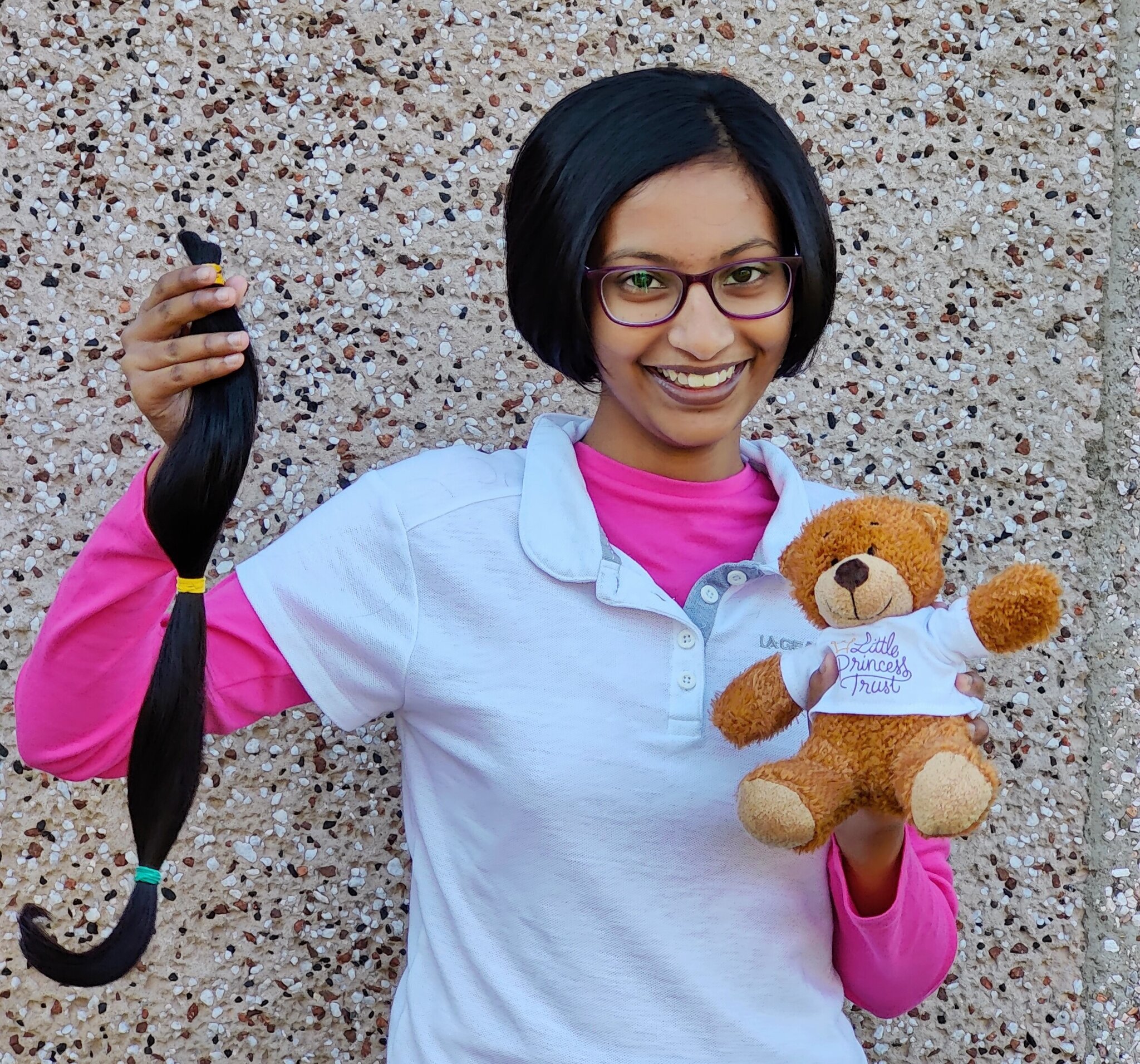 Image of Year 9 pupil kindly donates her hair to The Little Princess Trust