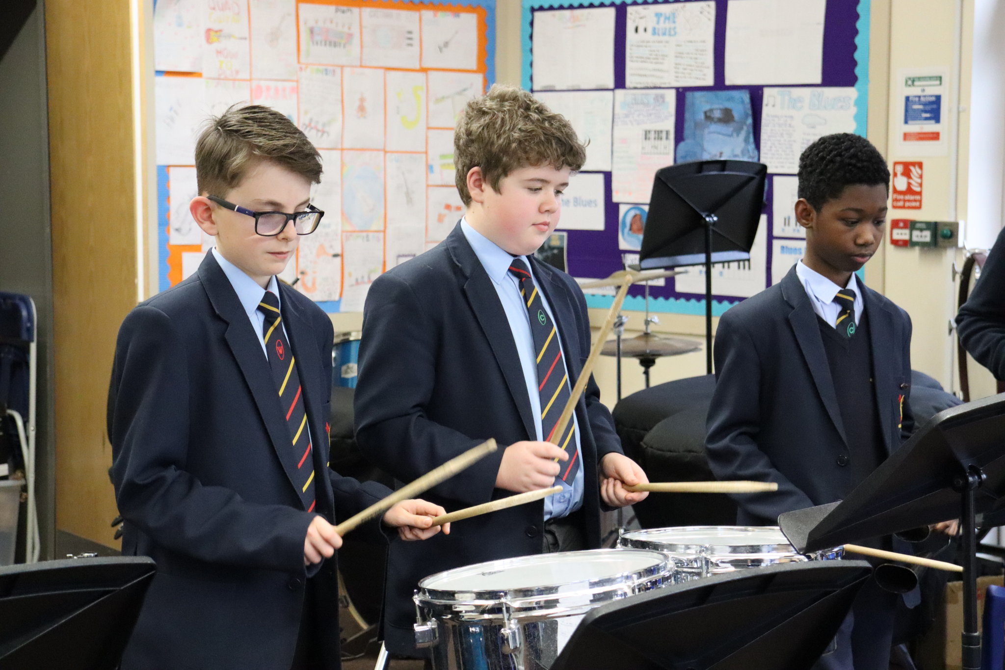 Image of Former pupil inspires our young percussionists