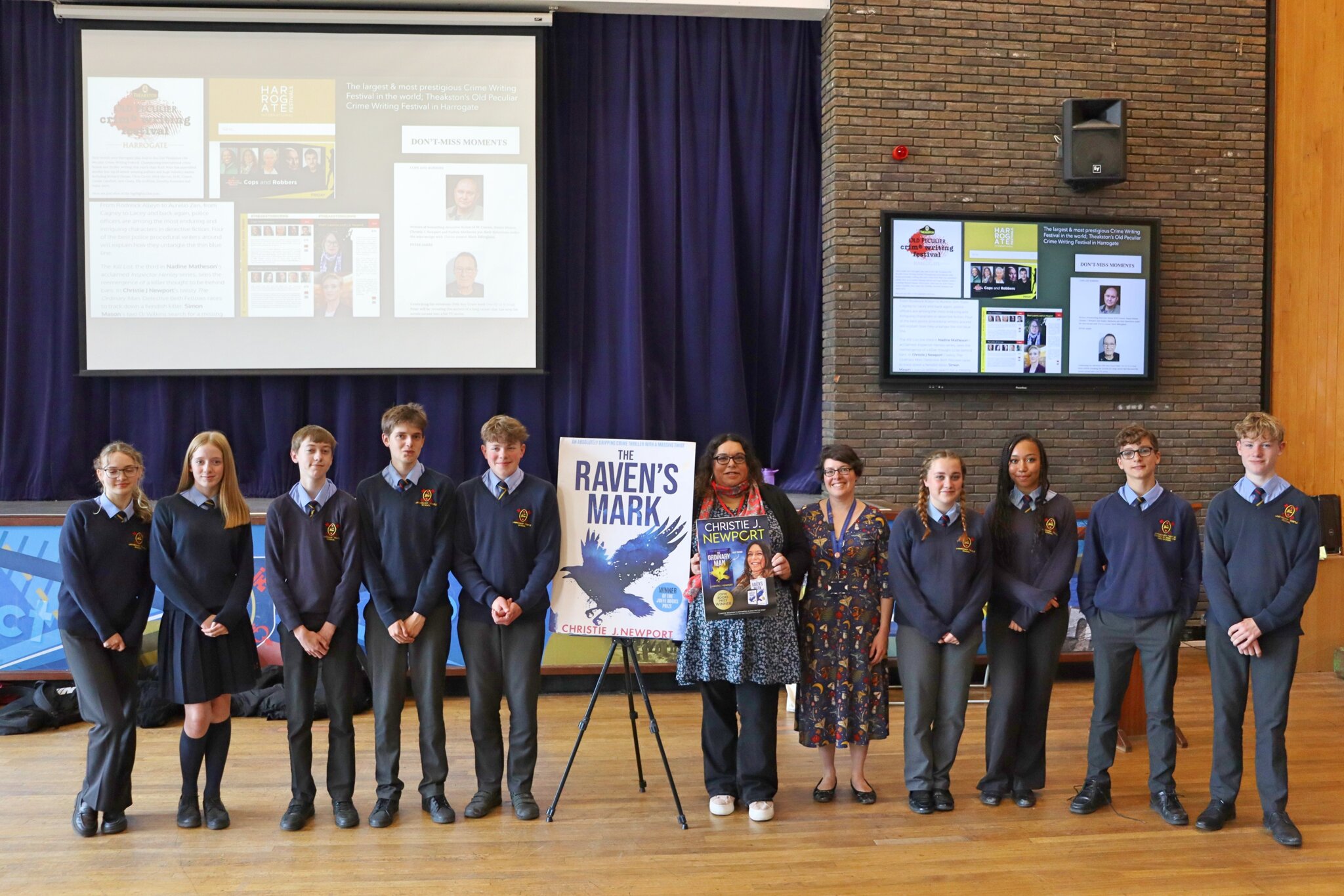 Image of Year 10 pupils enjoy talk and workshop with published crime author