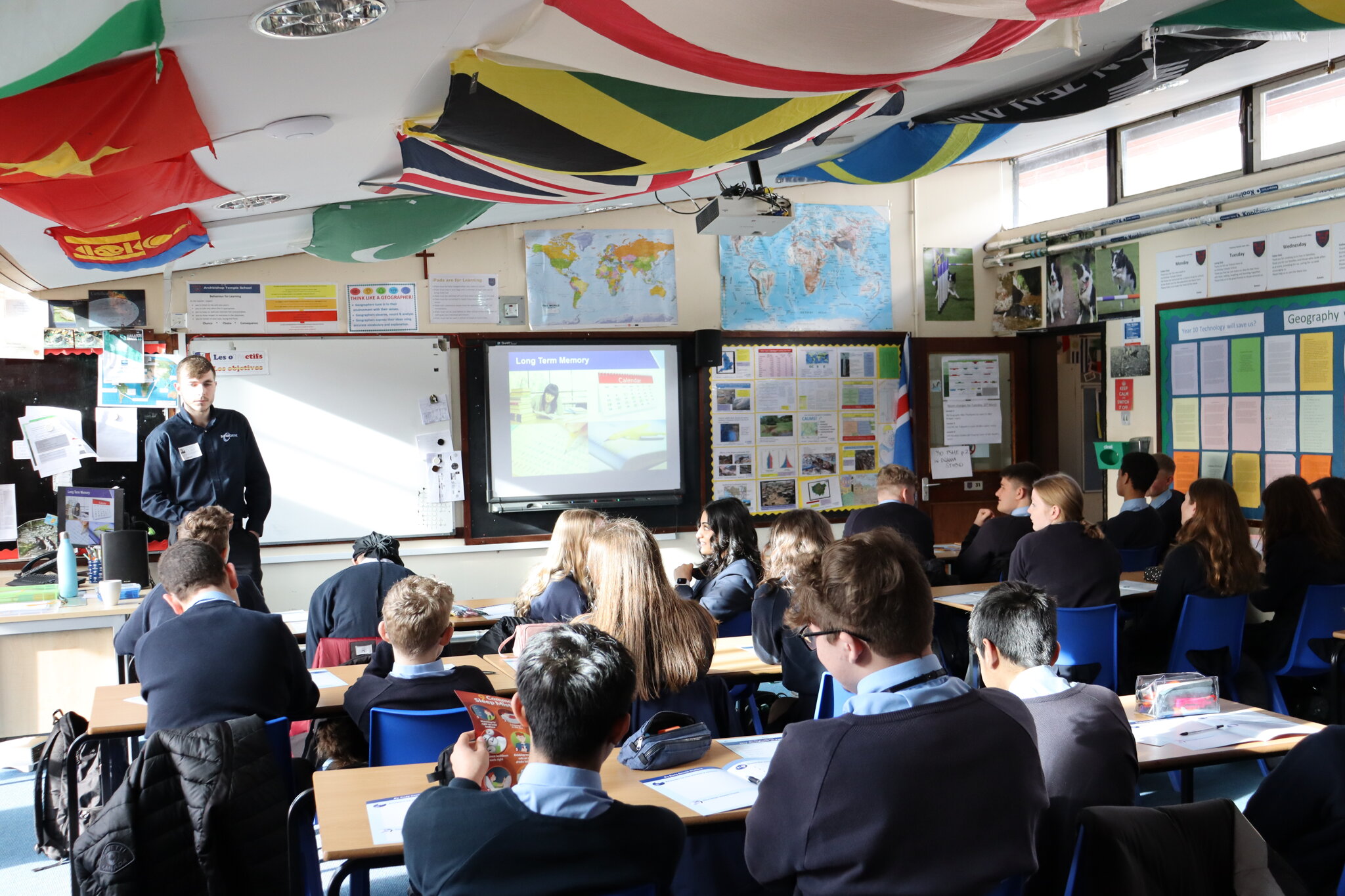 Image of Year 10 pupils learn useful study techniques in a fascinating Studying with the Brain in Mind workshop 