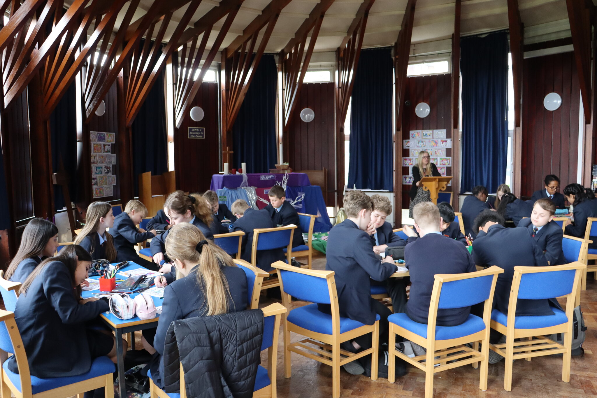 Image of Pupils take part in Lenten Reflection in the Chapel