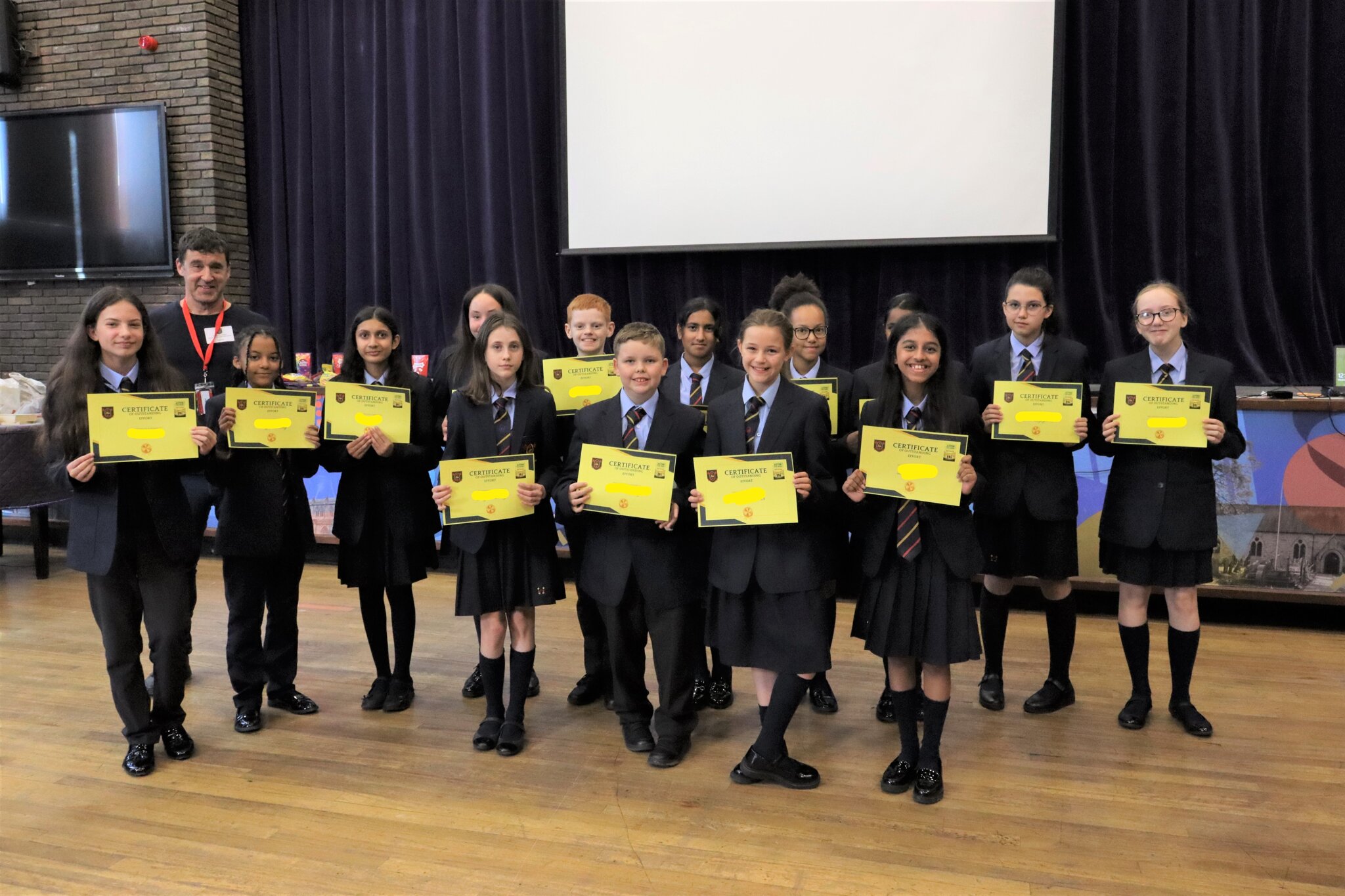 Image of Year 7 welcome After the War author Tom Palmer to school 