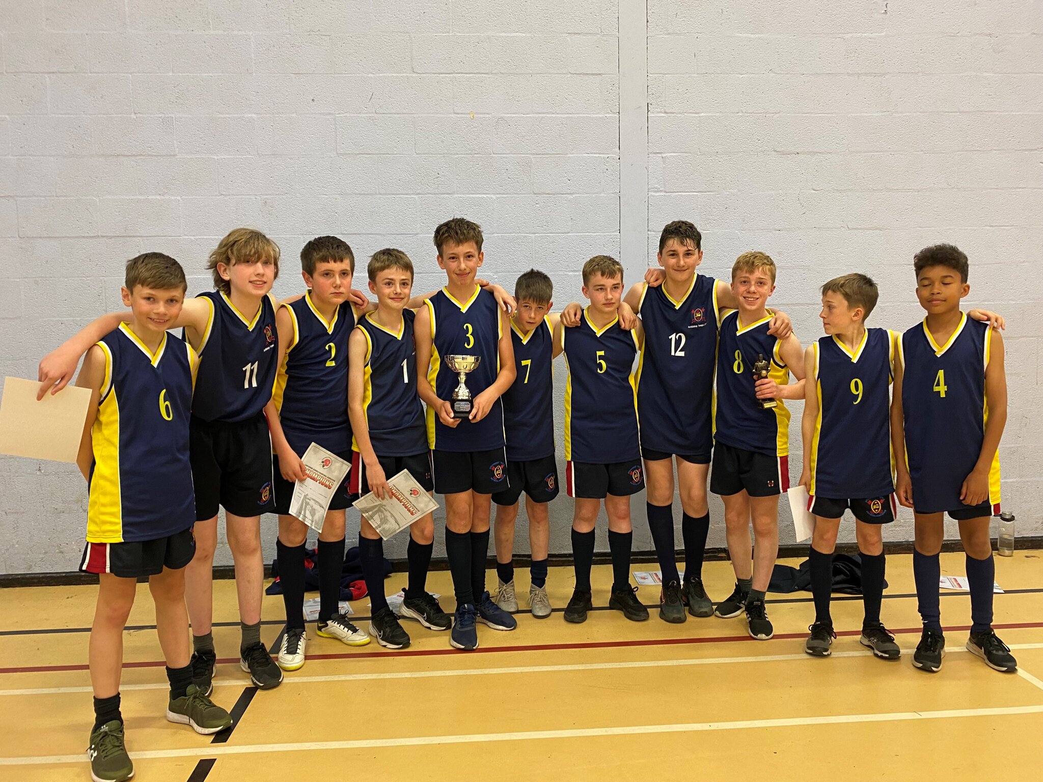 Image of Year 7 BasketBall Team win the Lancashire Cup