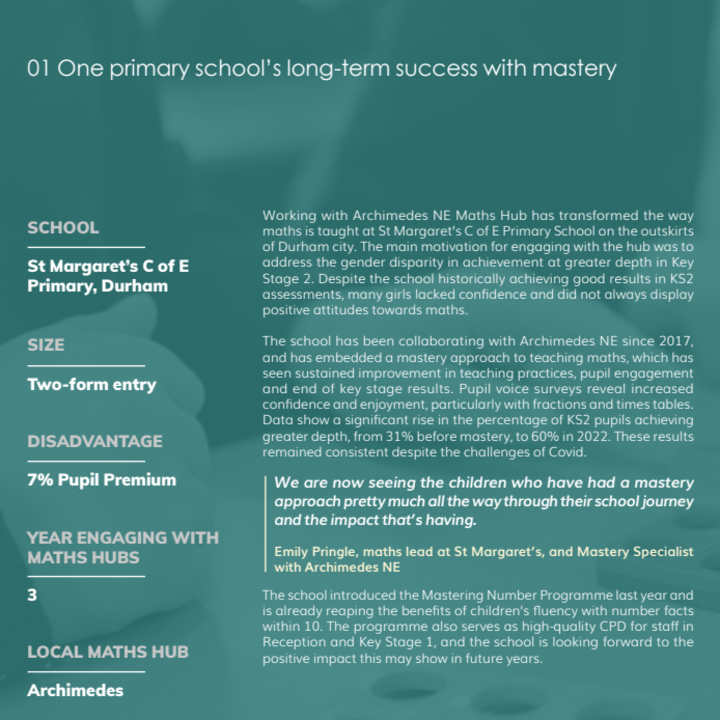 Image of  One primary school’s long-term success with mastery