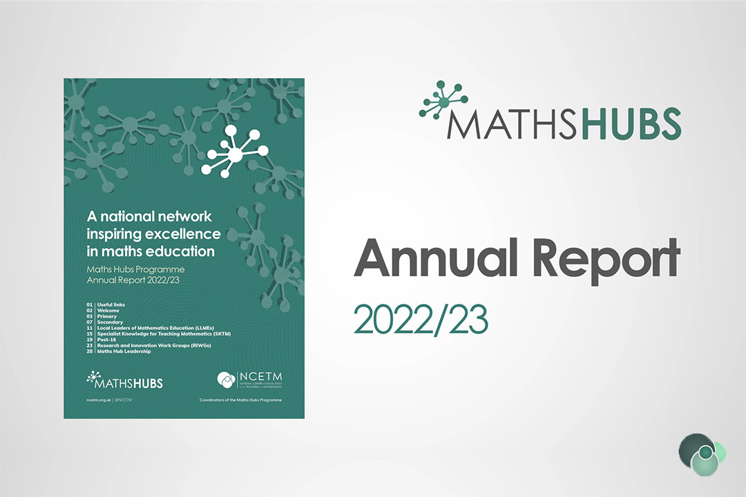 Image of The Maths Hubs annual report for 2022/23 has been published