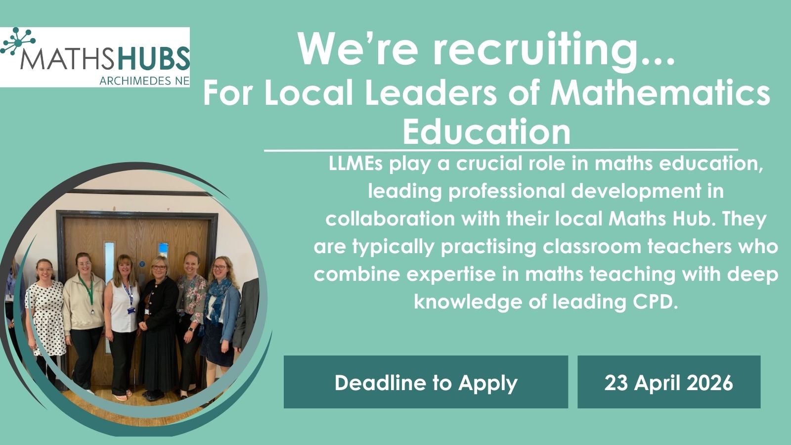 Image of Recruitment open for 2026/27