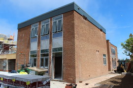 New Entrance Area, car parking for South Buildings leading to Reception and Dining Area
