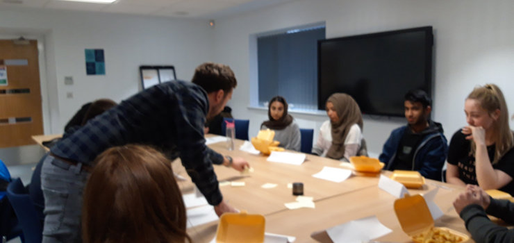 Image of Work placement student ran focus group with MMU