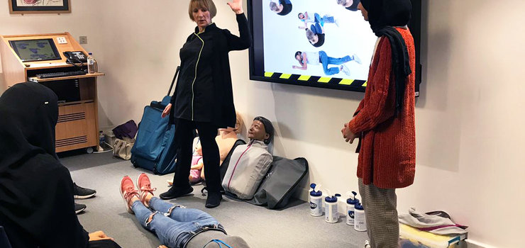 Image of First Aid Training for students during Enrichment
