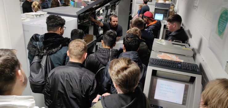 Image of IT students visit Barclays Technology Centre