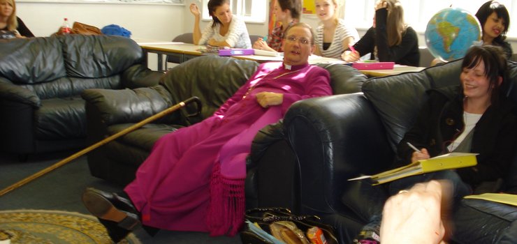 Image of Bishop of Middleton visits Ashton Sixth Form College