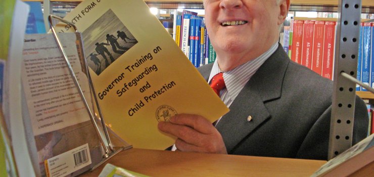 Image of Derek Truffas Clerk to Ashton Sixth Form Governors awarded MBE