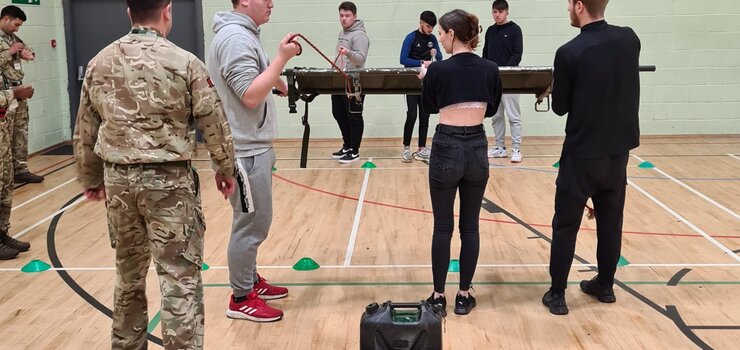 Image of British Army visits Public Services students