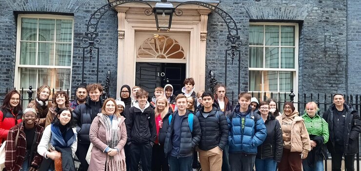 Image of A2 Politics students take a trip to Downing Street
