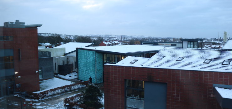 Image of A Blanket of Snow over Ashton Sixth Form College