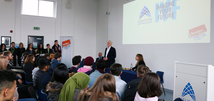 Image of Jeremy Corbyn MP Visits Ashton Sixth Form College