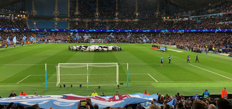Image of Football Coaching take center stage at Manchester City v Lyon