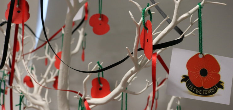 Image of Inclusive Learning display their Remembrance Tree