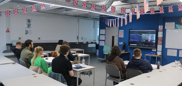 Image of Politics students participate in online conference