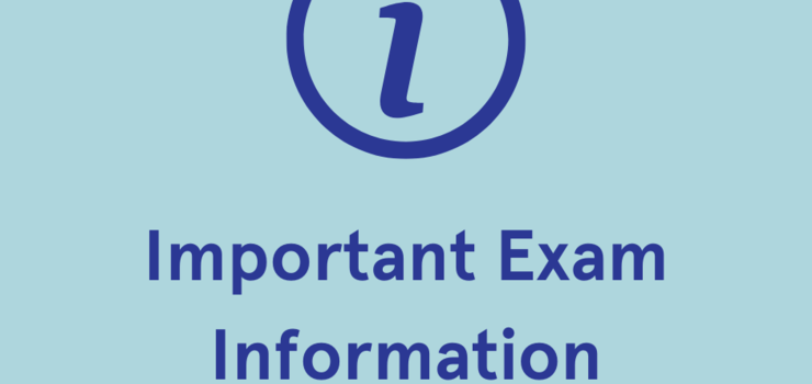 Image of Important information for exams