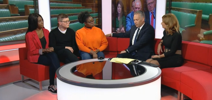 Image of Alumni features on North West Tonight after visiting Parliament
