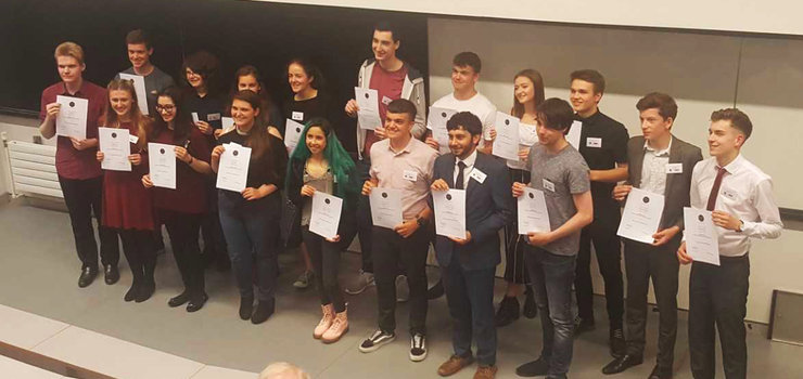 Image of Physics Students Recognised by Ogden Trust