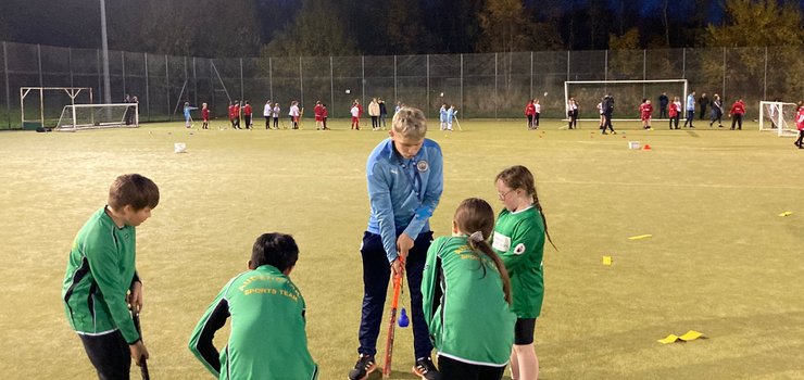 Image of Sport and Football Coaching students support local Hockey Festival