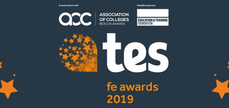 Image of Shortlisted for 'Sixth-form college of the year' at the TES FE Awards 2019