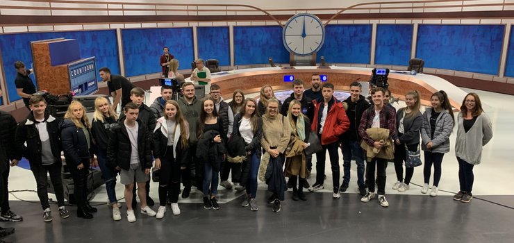 Image of Media students visit Countdown