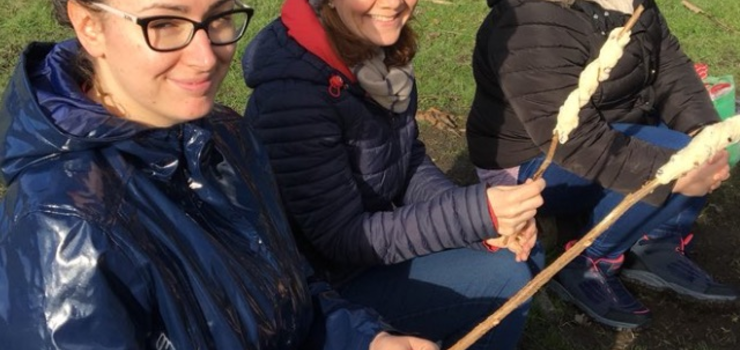 Image of PGCE students visit Forest School