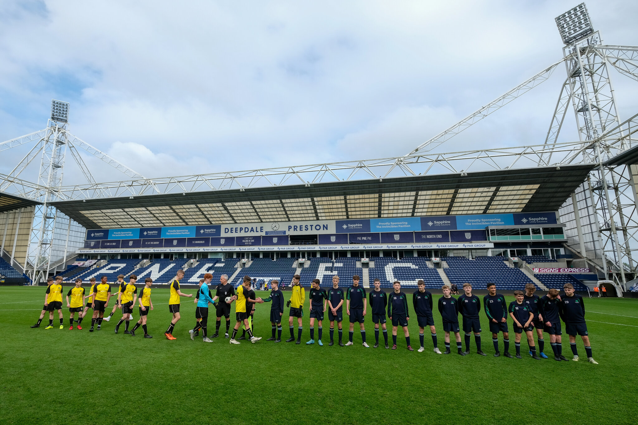 Image of Ashton Playing at Deepdale stadium