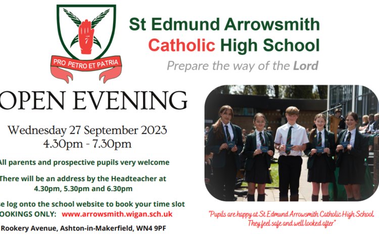 Image of OPEN EVENING St. Edmund Arrowsmith Catholic High School