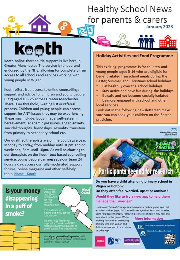 Image of Healthy School News  for parents & carers