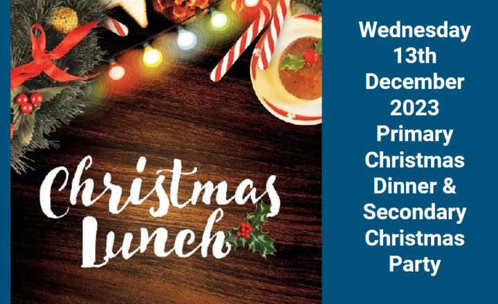 Image of Primary Christmas Dinner & Secondary Christmas Party 