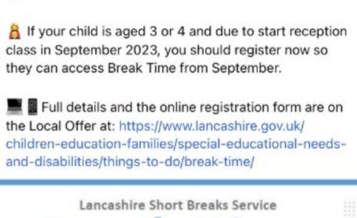 Image of Lancashire Breaktime Deadline Approaching 