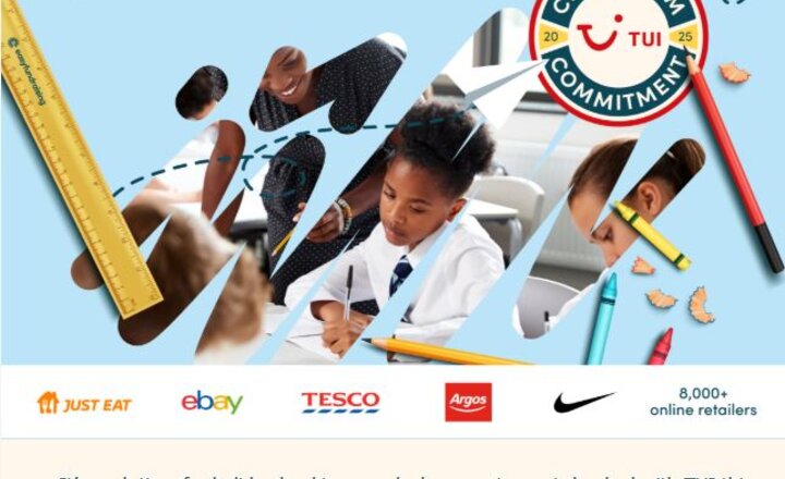 Image of Easyfundraising for school with Tui 