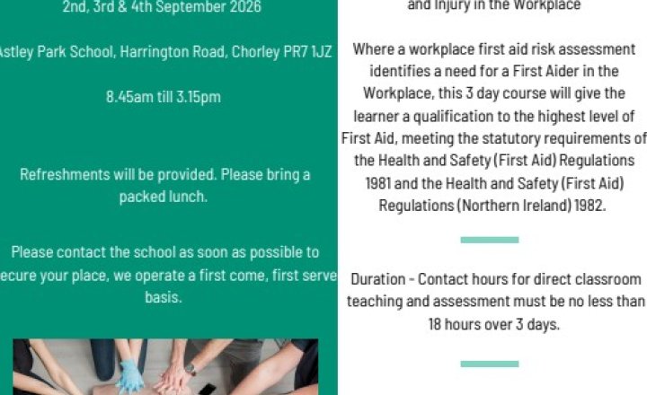 Image of First Aid At Work Course 
