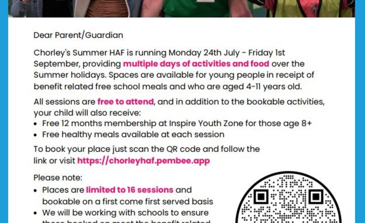 Image of Chorley Holiday & Food Programme 