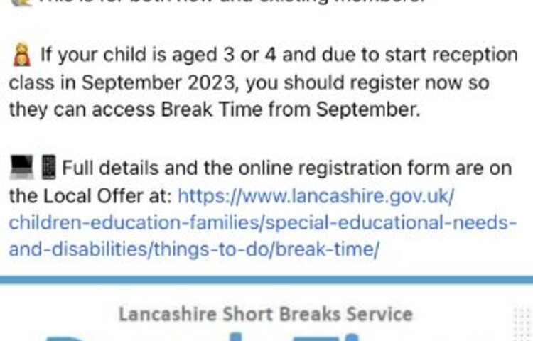Image of Lancashire Breaktime Deadline Approaching 