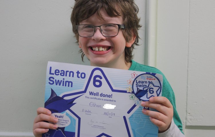Image of Ethan's Level 6 - Learn to Swim Certificate