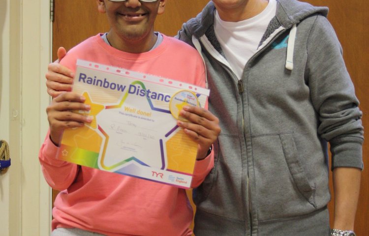 Image of Tanay's 25m Rainbow Swimming Award