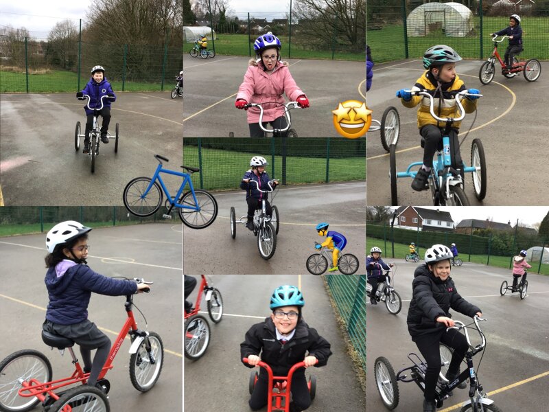 Image of Bikes in Sycamore class!